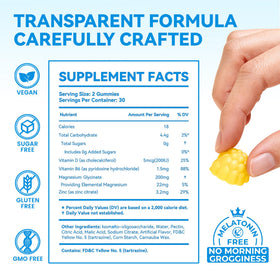 Gummies GrunixWell de magnésium glycinate 200mg, flacon ouvert