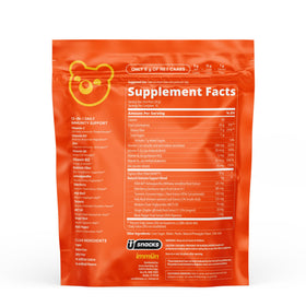 Gummies Grüns avec Vitamine C, Zinc et Curcuma, vue latérale