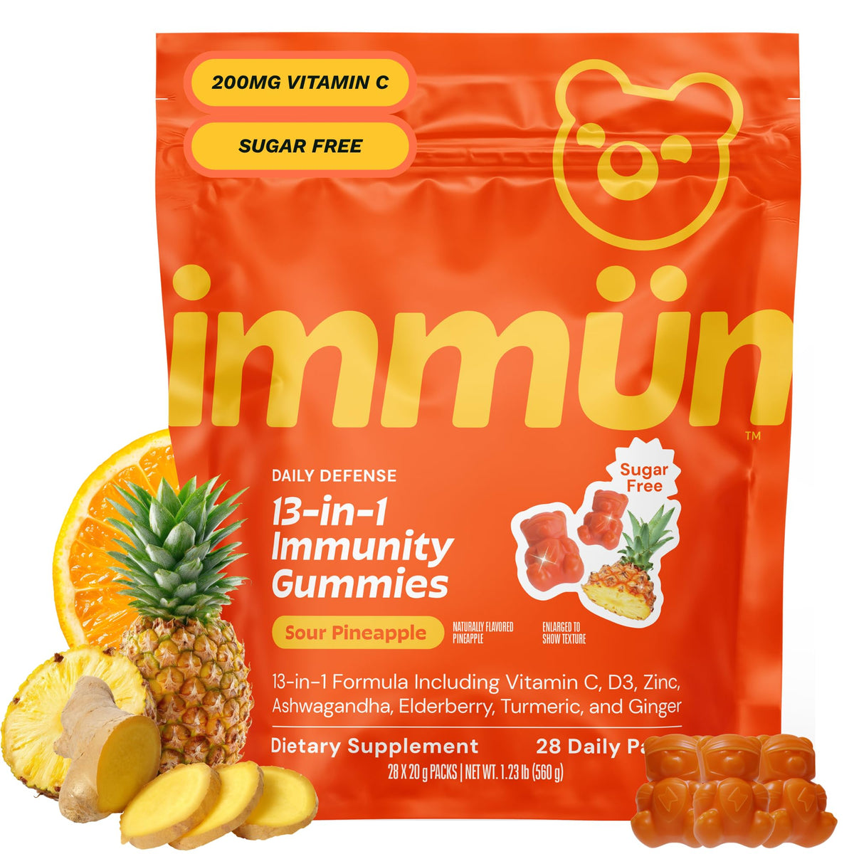 Gummies Grüns daily wellnessé 28 pièces en vue de face