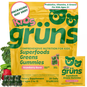 Gummies Grüns Multivitamines Enfants 28 pièces, packaging avant