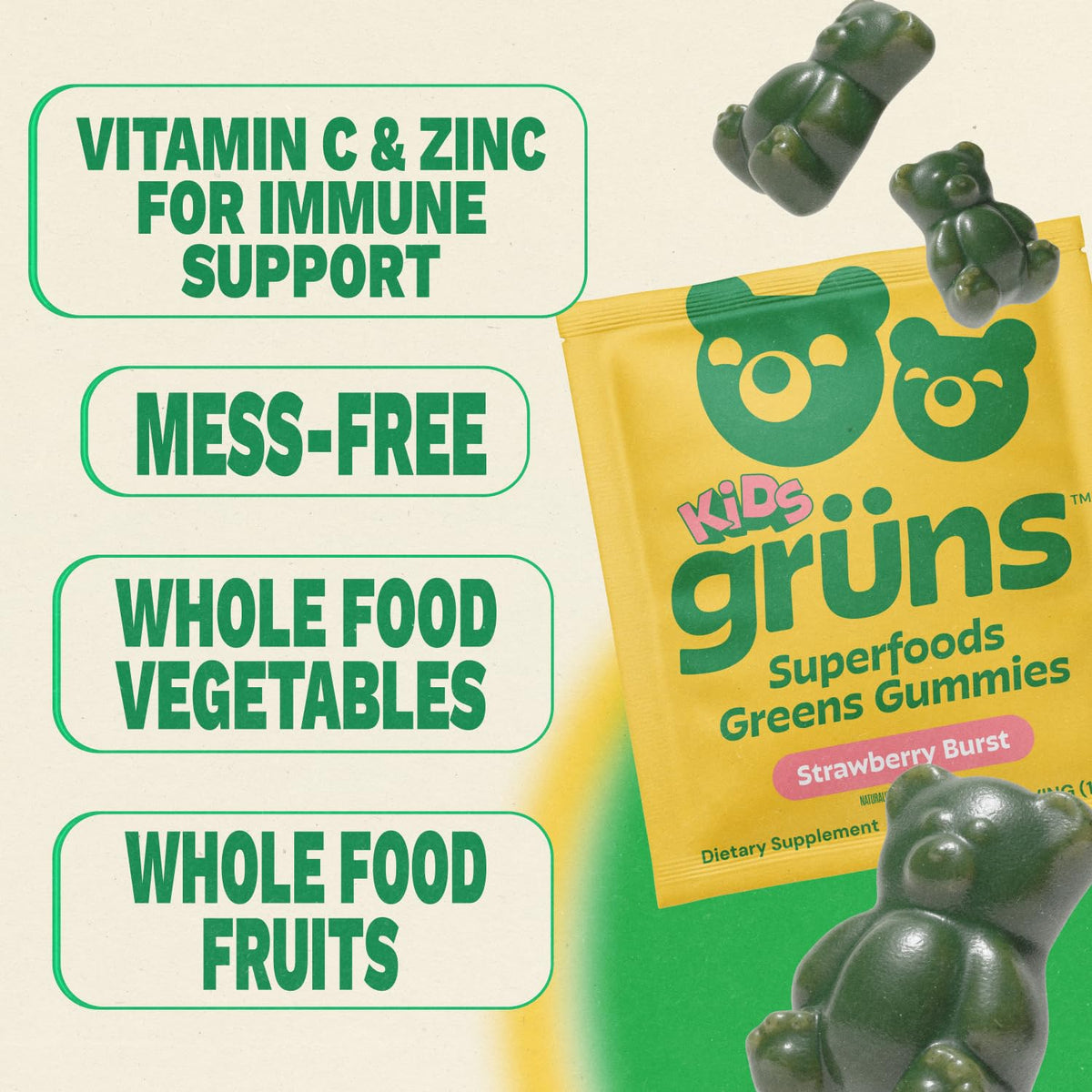Gummies Grüns Multivitamines Enfants, ambiance familiale avec enfants