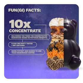 Gummies Grüns Nutrops dans une main pour une portion