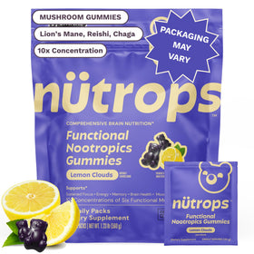 Gummies Grüns Nutrops pour la santé cérébrale, modèle citron