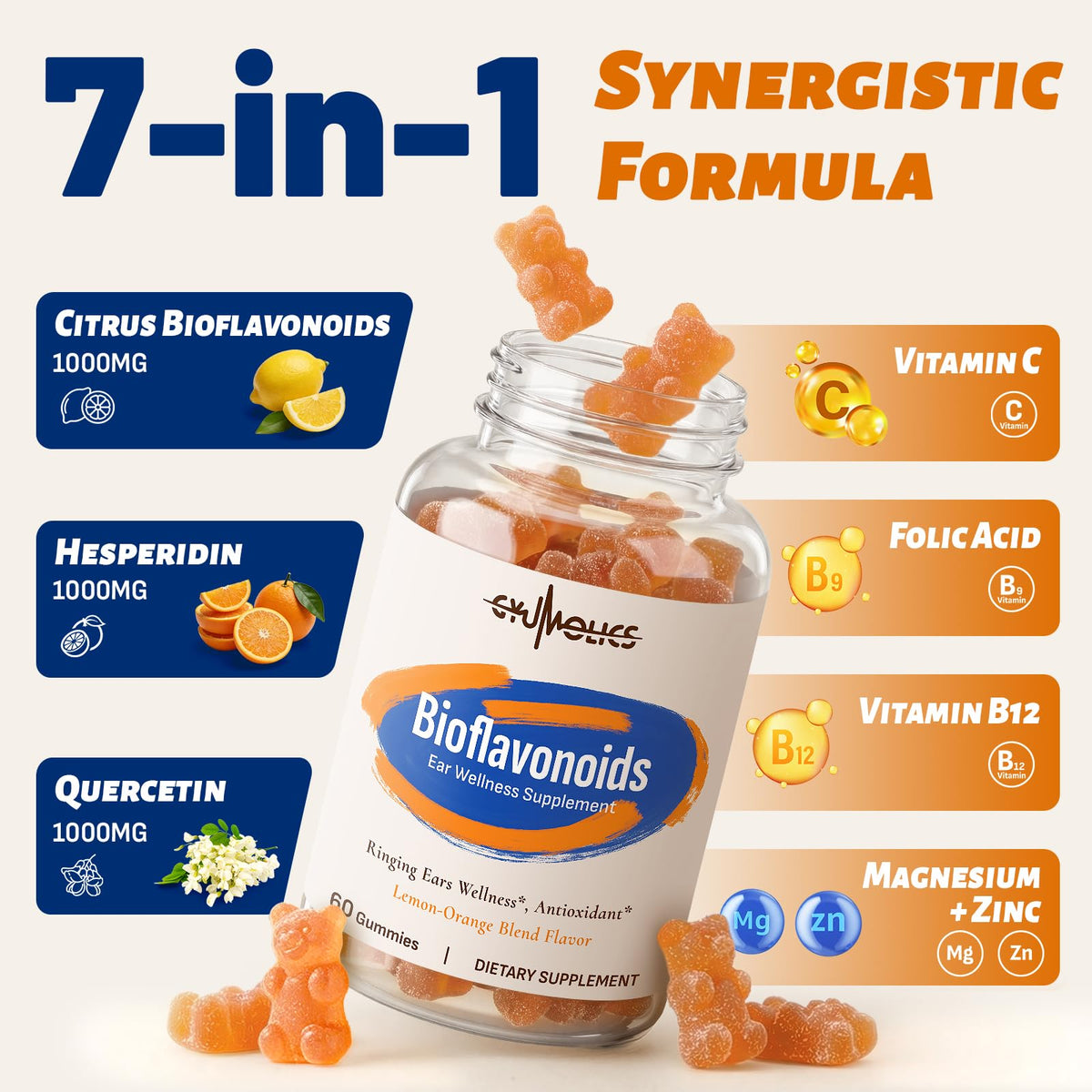 Gummies Gyumolics en forme d'ourson avec goût de fruits rouges