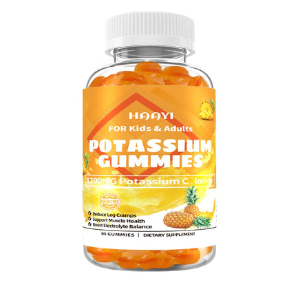 Gummies HAAYI 1200mg de chlorure de potassium, vue de face