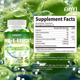 Gummies HAAYI HMB et L-Leucine dans leur emballage
