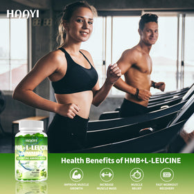 Gummies HAAYI HMB et L-Leucine saveur pomme sur une table
