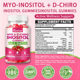 Gummies Haohan avec saveur de fraise et nutriments clés