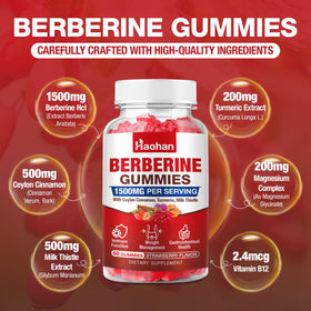 Gummies Haohan avec un gros plan sur la texture et la couleur