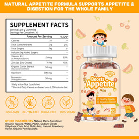 Gummies Healliance pour l'appétit, portion de 2 gummies