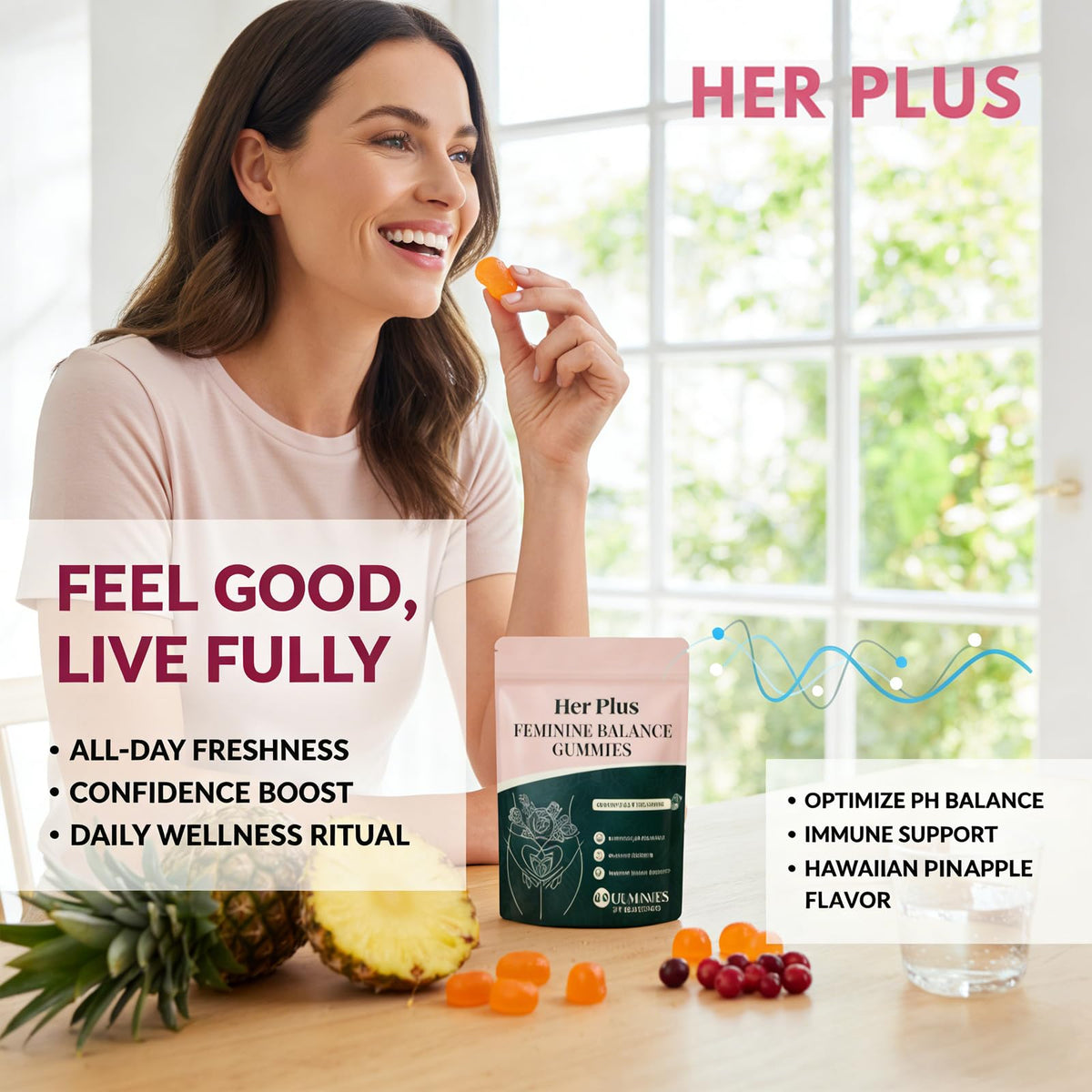 Gummies Her Plus Nutrition, prise en main avec deux gummies