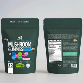 Gummies Herbal Bee, vue de dessus montrant la texture et la couleur des gummies