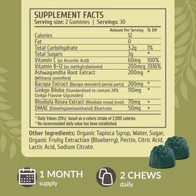Gummies HERBAMAMA avec Ginkgo Biloba et Ashwagandha