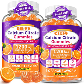 Gummies Herbance Calcium Citrate 1200mg orange en pot