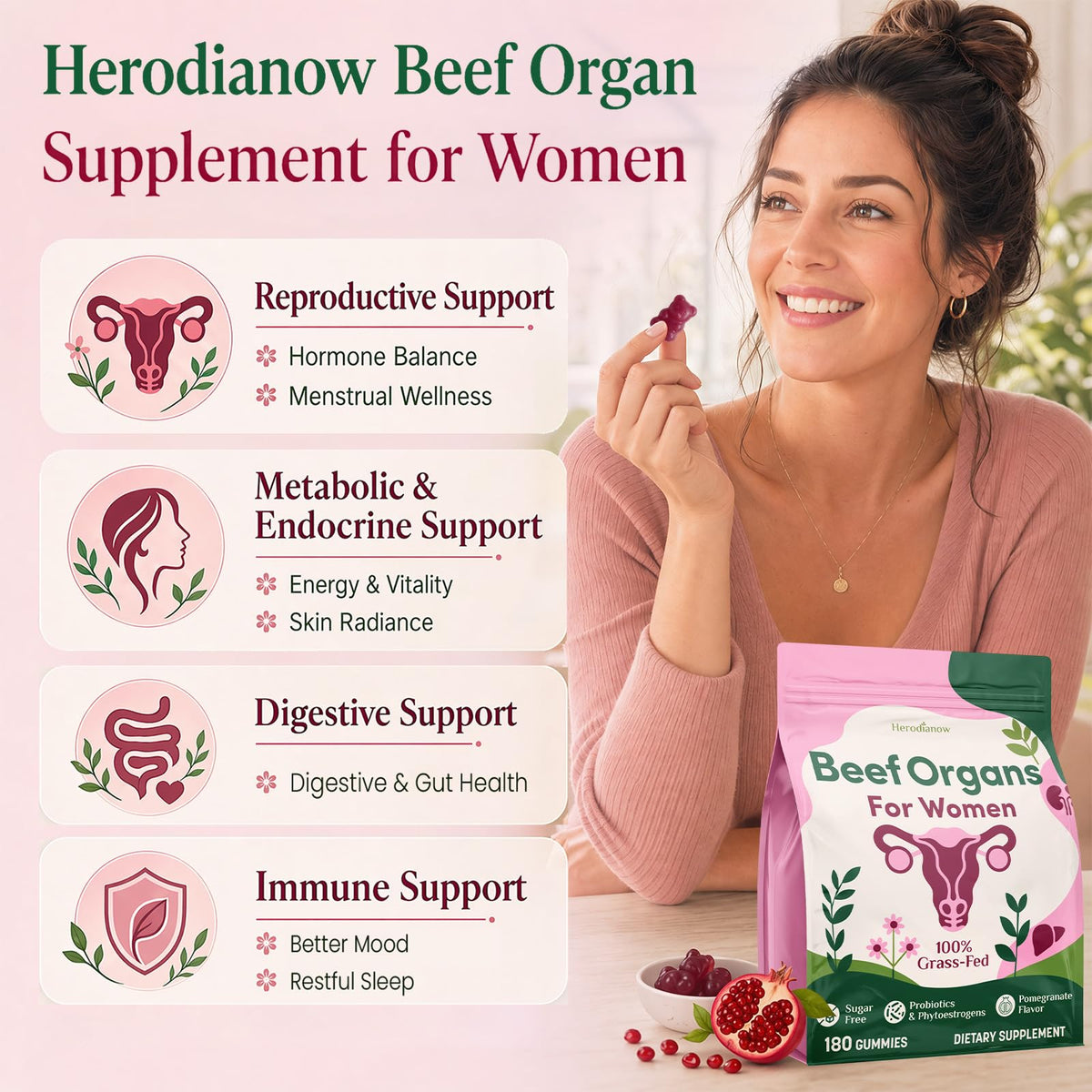 Gummies Herodianow, vue de côté du sachet