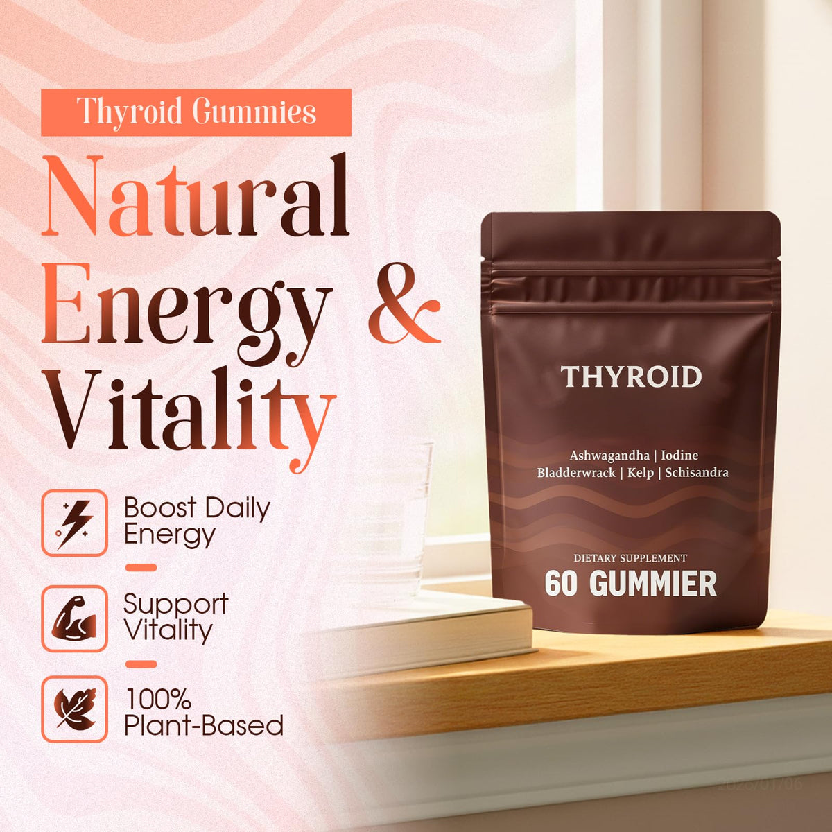 Gummies Hochornk pour la thyroïde, avec une personne les prenant