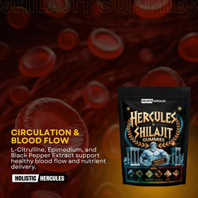 Gummies Holistic Hercules avec étiquette visible