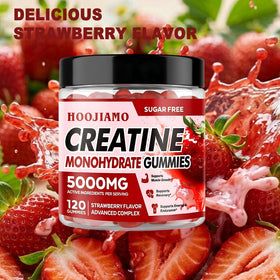 Gummies HOOJIAMO créatine monohydrate 5000mg en vue de près