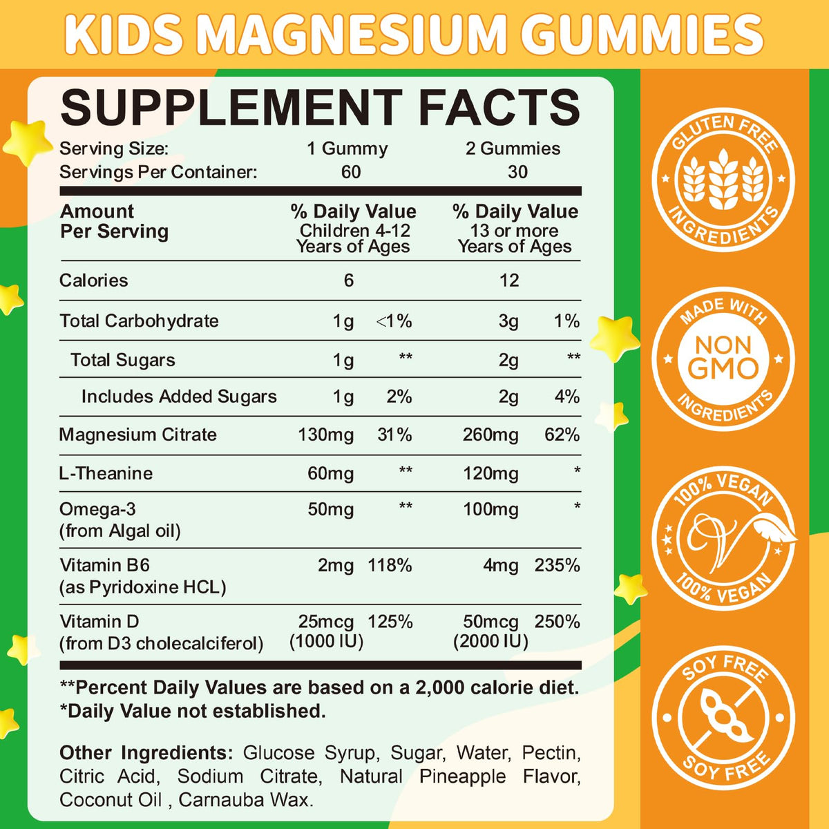 Gummies Hovika, texture et forme des gummies sur fond blanc
