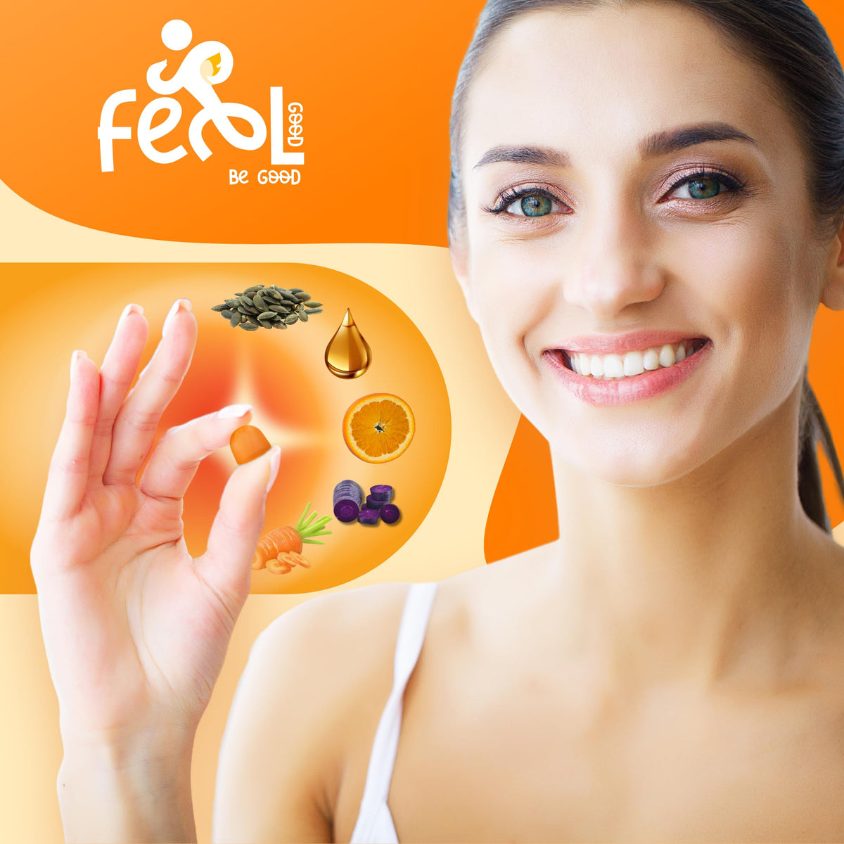 Gummies Huile de Pépin de Citrouille Ceres Nature montrant la texture et la couleur