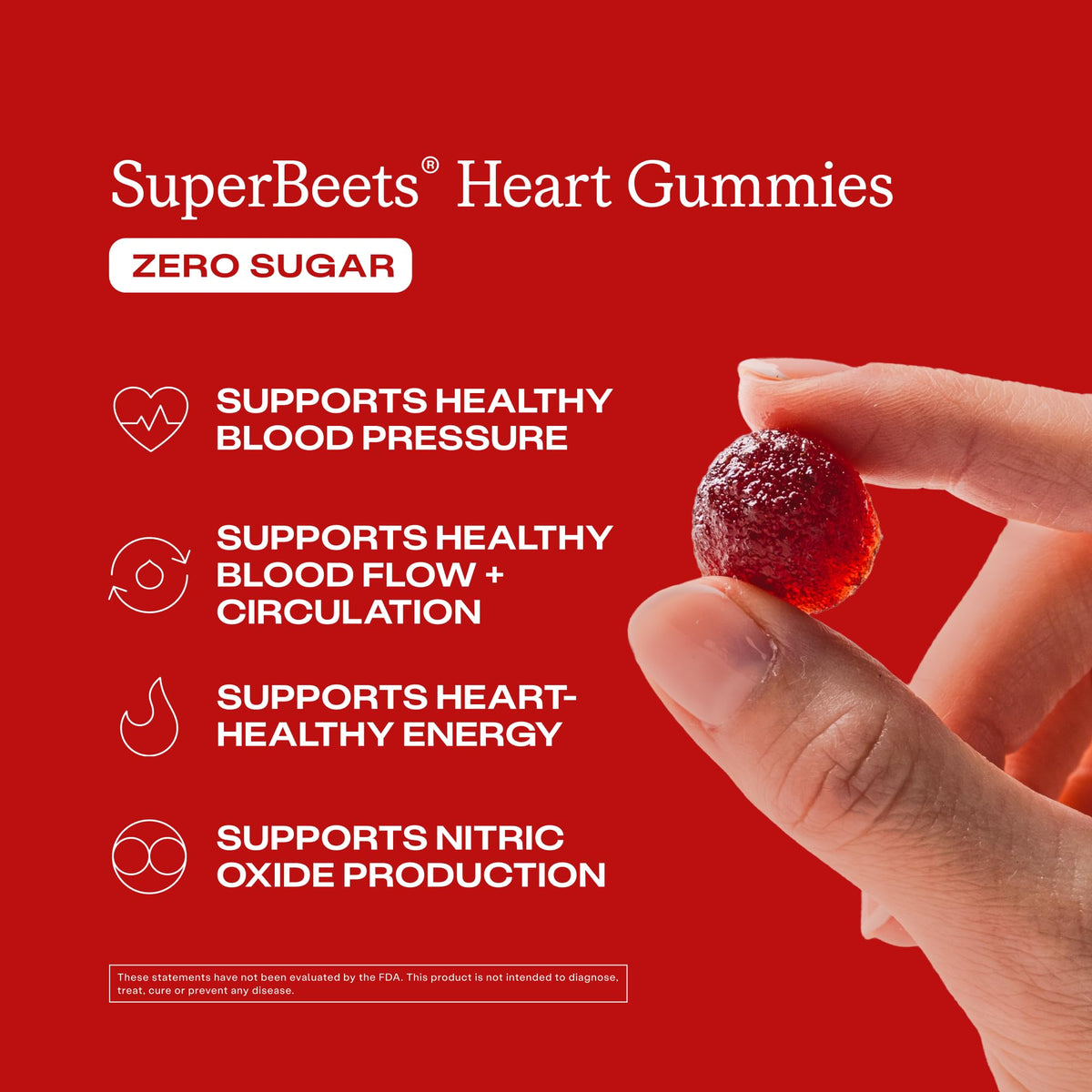 Gummies HumanN SuperBeets 120 Ct pot arrière vue