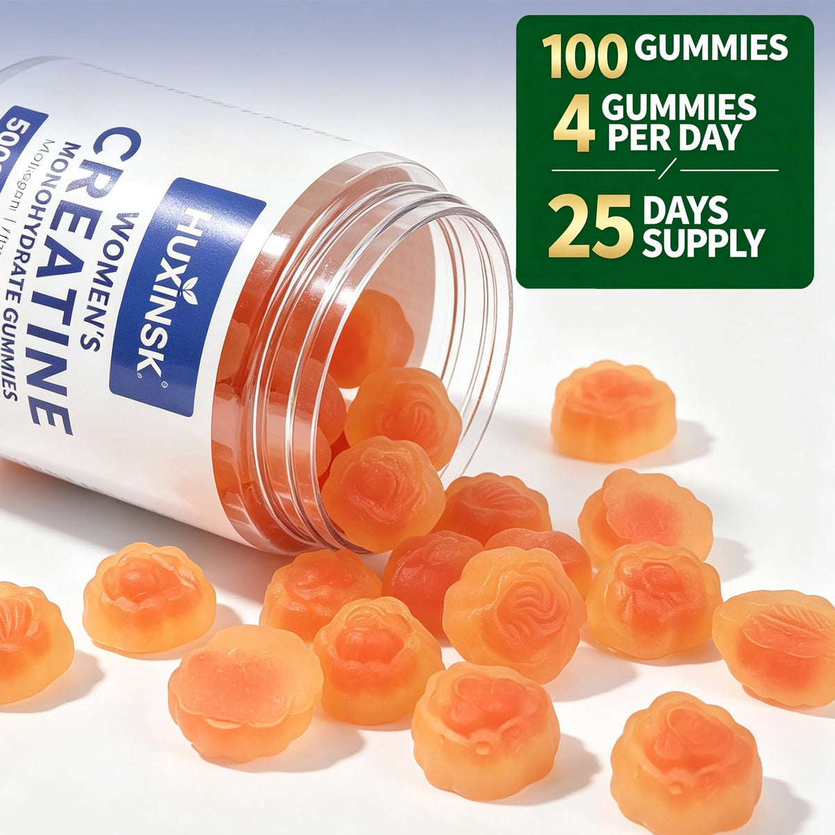 Gummies HUXINSK en portion sur une assiette