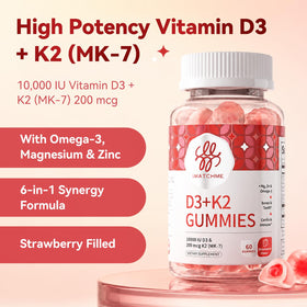 Gummies iMATCHME D3 K2, échantillon de gummies avec fraise