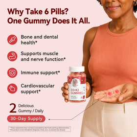 Gummies iMATCHME D3 K2, ingrédients et informations nutritionnelles