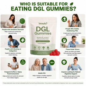 Gummies INFNTVITA à la racine de réglisse DGL, saveur baies