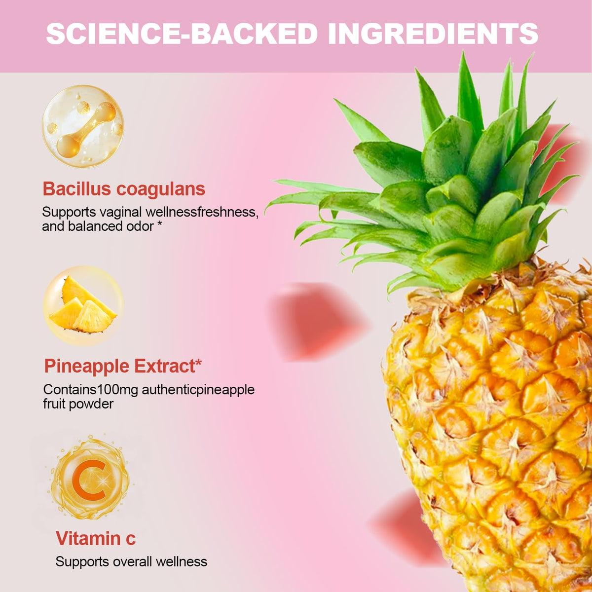 Gummies Itiban ananas avec un verre d'eau