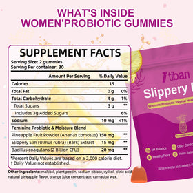 Gummies Itiban Femme avec Bacillus coagulans, vue de dessus