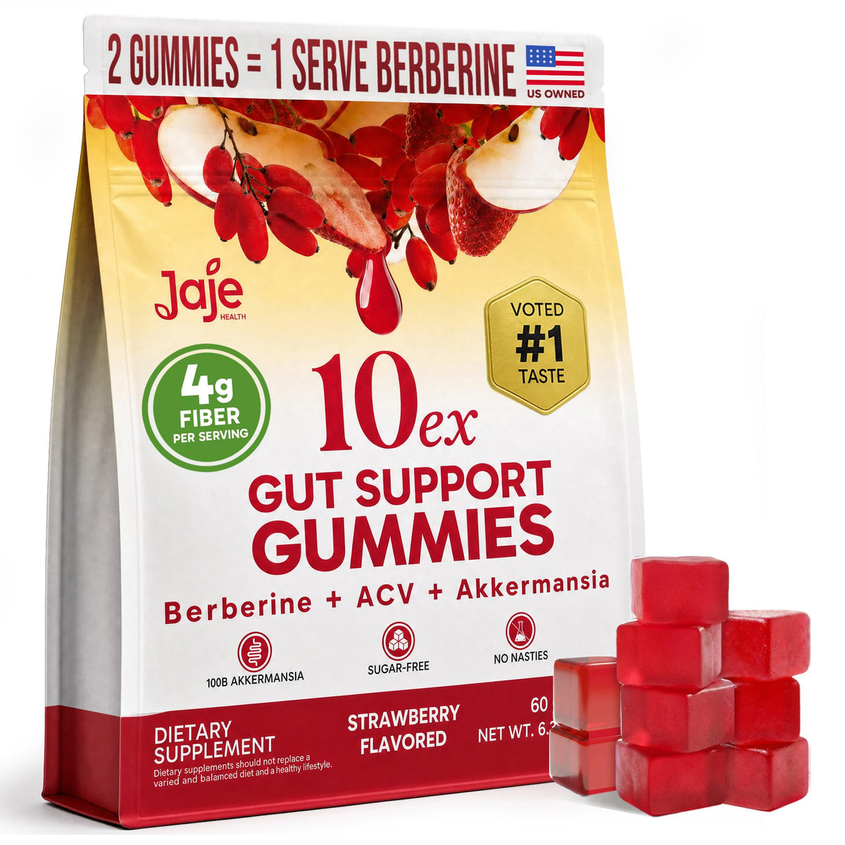Gummies Jaje Health 10ex Berbérine 800mg vue de face