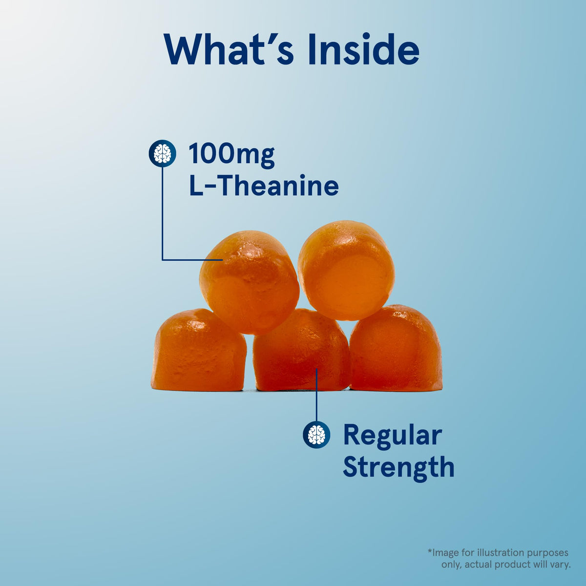 Gummies Jarrow Formulas Theanine 100 mg goût pomme sur une table