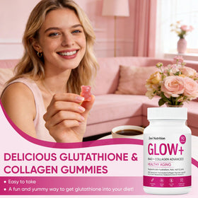 Gummies Jovi Glow+ avec un éclairage naturel