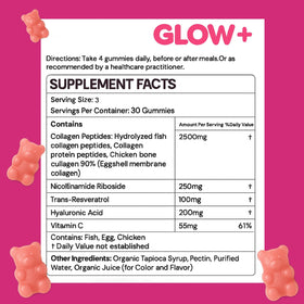 Gummies Jovi Glow sur une table avec une lumière naturelle