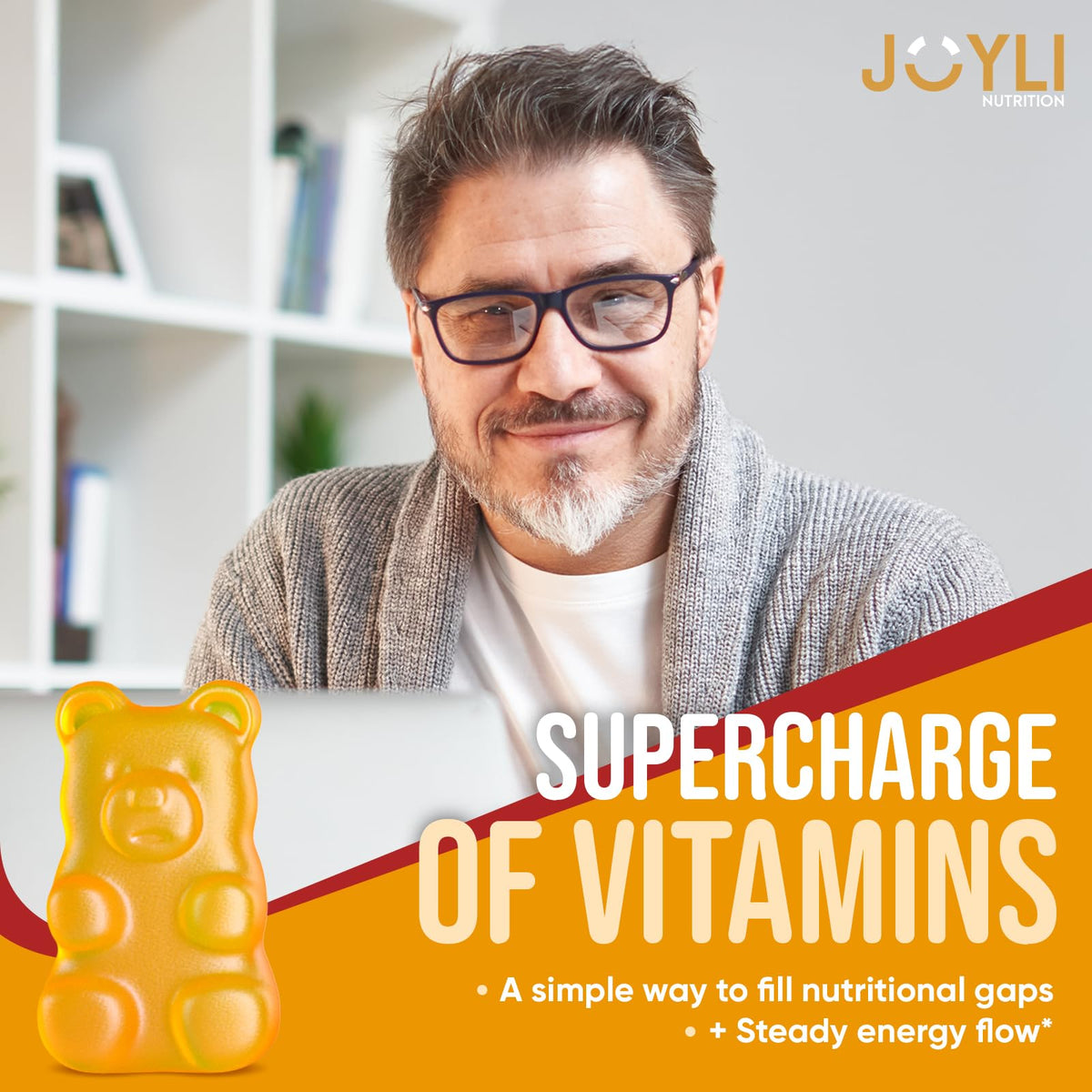Gummies JOYLI Nutrition sur une surface en bois