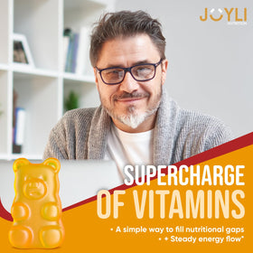 Gummies JOYLI Nutrition sur une surface en bois