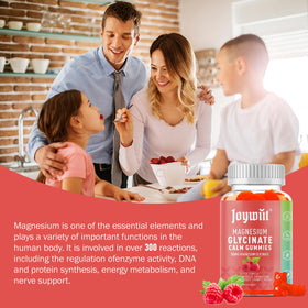 Gummies Joywiit au magnésium glycinate 500mg en boîte ouverte