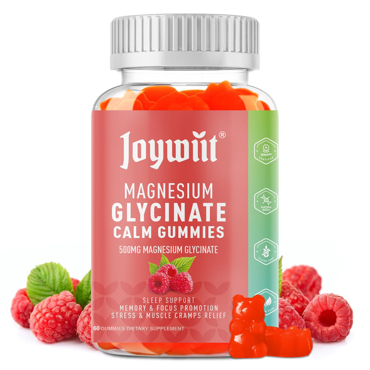 Gummies Joywiit au magnésium glycinate 500mg vue de face