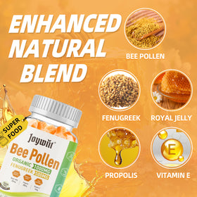 Gummies Joywiit au pollen d'abeille 1000mg avec des ingrédients
