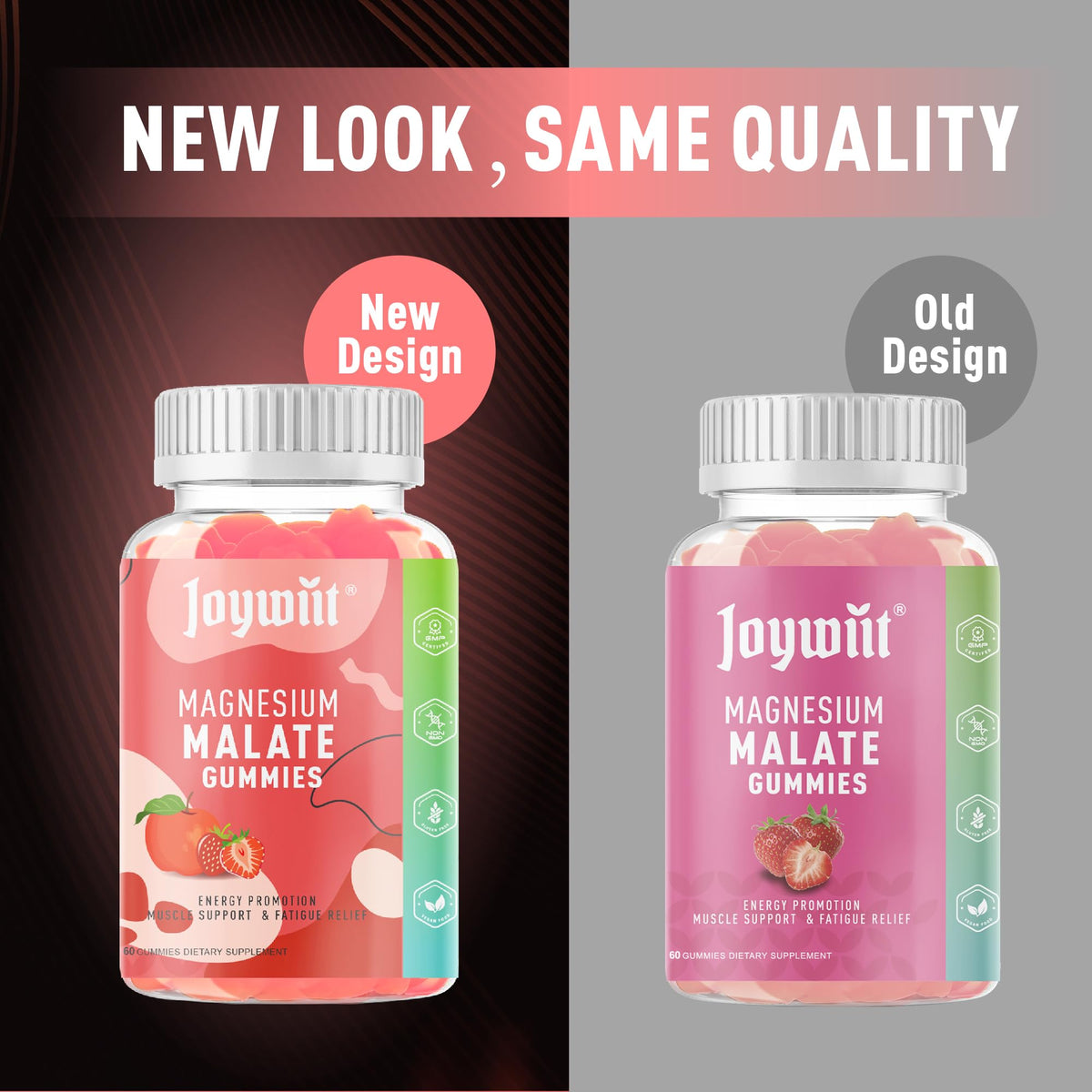 Gummies Joywiit de Magnésium Malate 1000mg, contenant ouvert