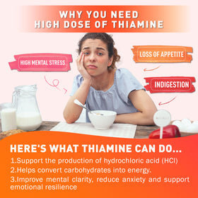 Gummies Joywiit de Vitamine B1 avec fruits frais en arrière-plan