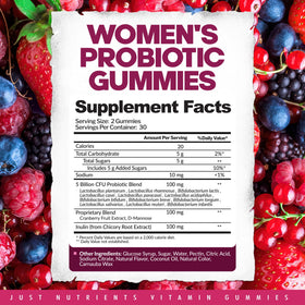 Gummies Just Nutrients ouvertes montrant leur texture