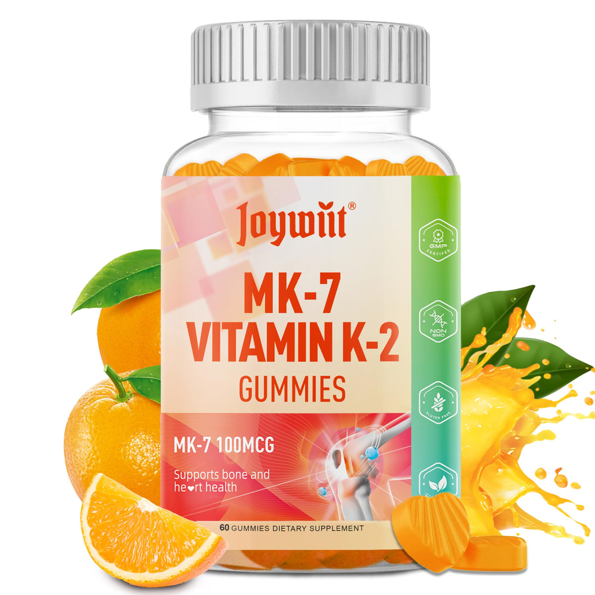 Gummies K2 MK-7 Joywiit 100mcg vue de face