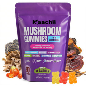 Gummies KAACHLI Ashwagandha et mélange de champignons, vue de face