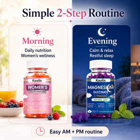 Gummies Kaelis pour la journée et la nuit, formes distinctes