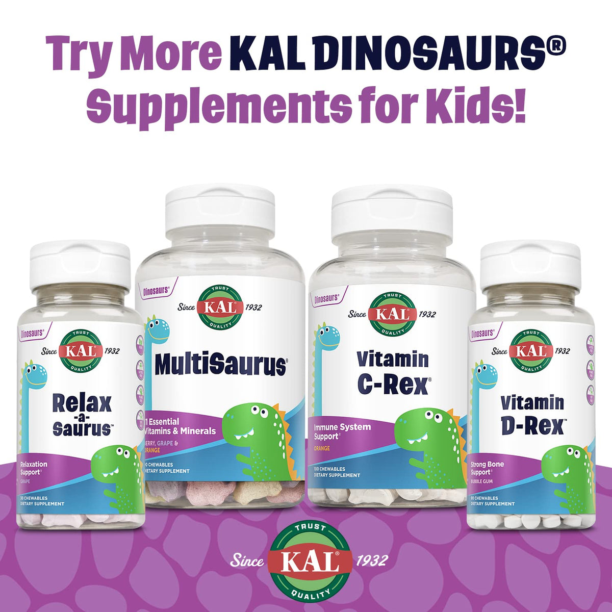 Gummies KAL Multivitamines pour Enfants avec ingrédients naturels