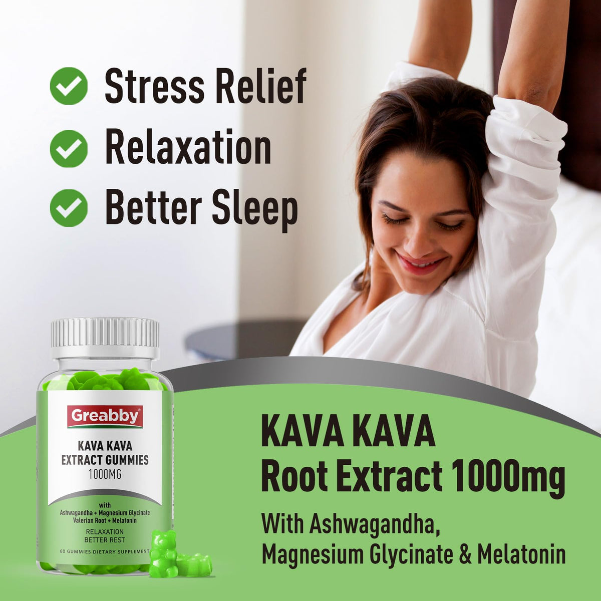 Gummies Kava Kava GREABBY avec un citron