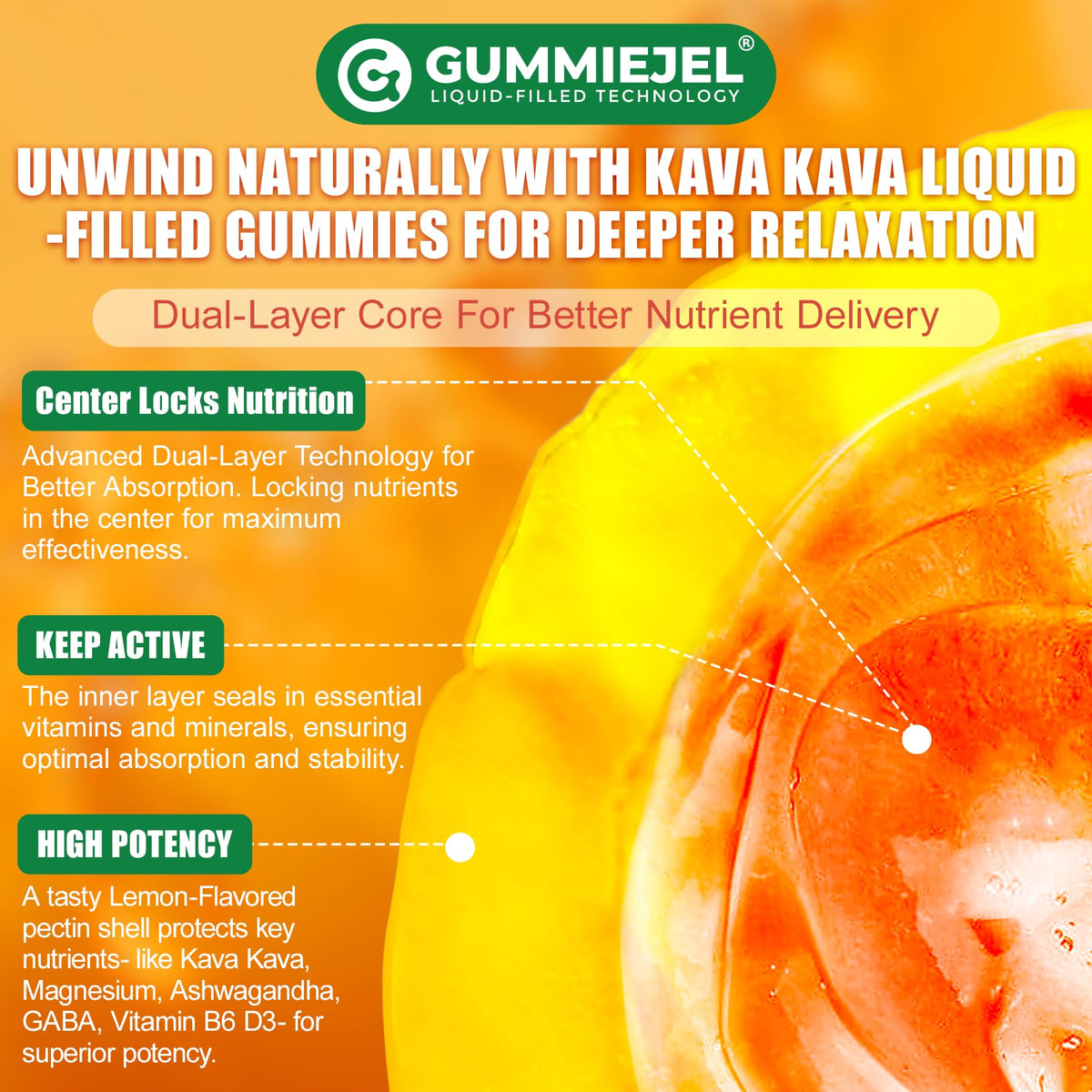 Gummies Kava Kava NEVISS, aspect sucré