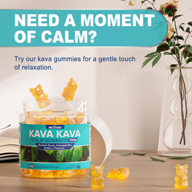 Gummies Kava Kava Nextdia avec étiquette détaillant les ingrédients